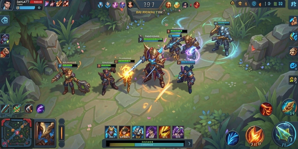 Tampilan gameplay menarik dalam DAHLIA77 dengan karakter yang dinamis.
