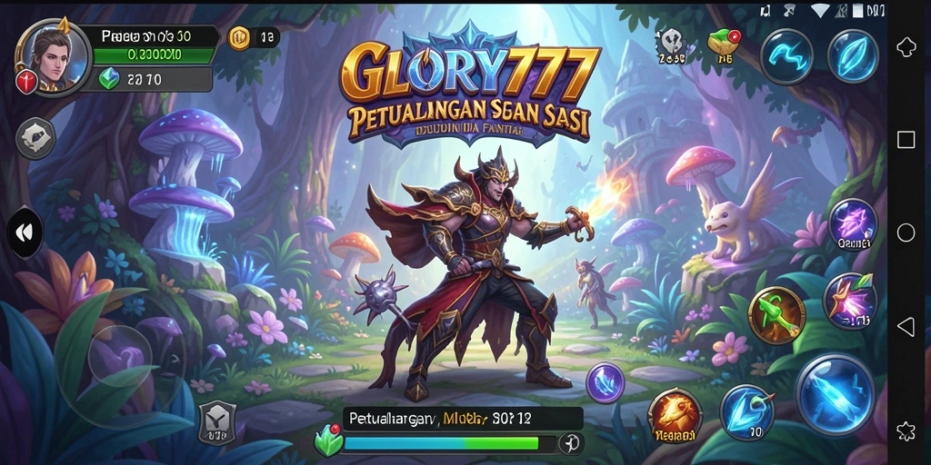 Tampilan gameplay seru GLORY777 dengan petualangan menegangkan.