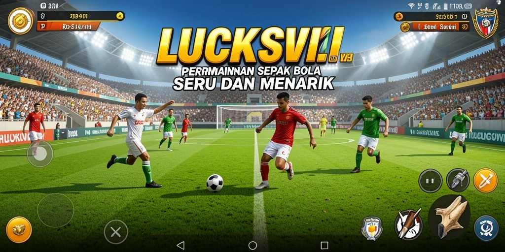 Tampilan gameplay menarik dari LUCKSVIP yang menggugah semangat sepak bola.