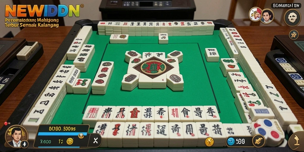 Tampilan game Mahjong yang menarik dan interaktif dari NEWIDN.