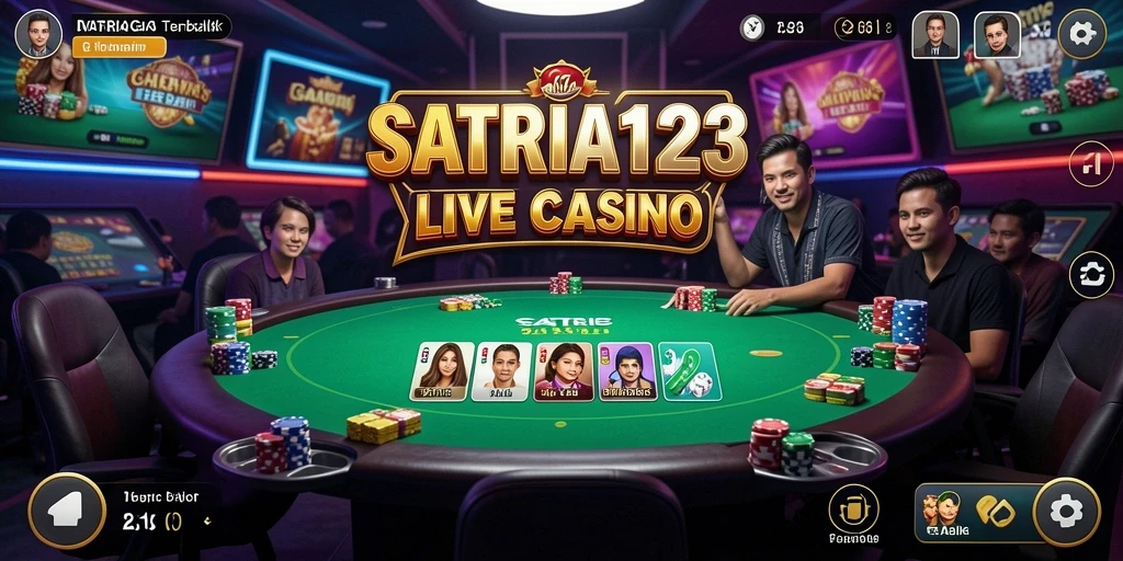 Tampilan gameplay Live Casino yang menarik di SATRIA123.
