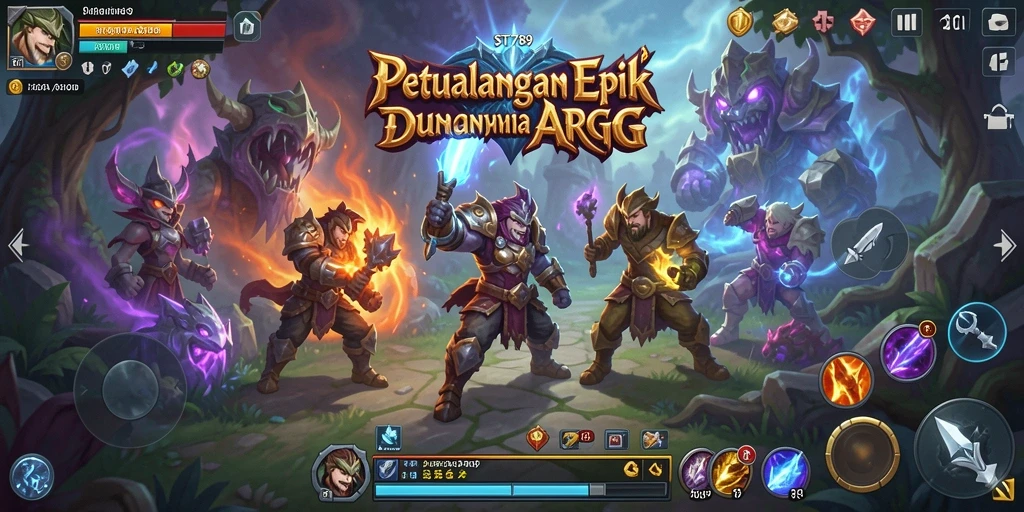 Tangkapan layar menampilkan pertempuran seru dalam game ARPG.