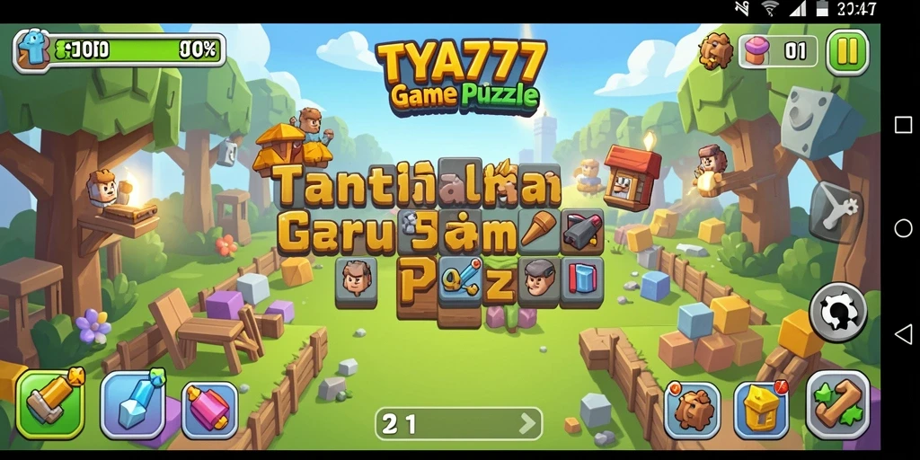 Tampilan gameplay Puzzle yang menantang di TYA777.